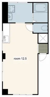 Bright and Fan Terrace【3号室】の間取り