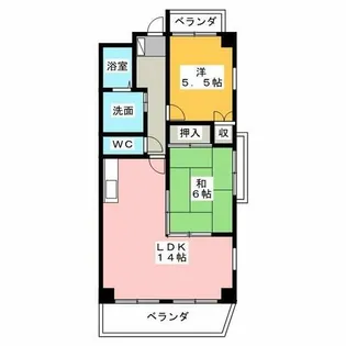 トーシンボヌール瑞穂【5階】の間取り