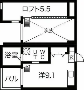 ベーネ本陣【2階】の間取り