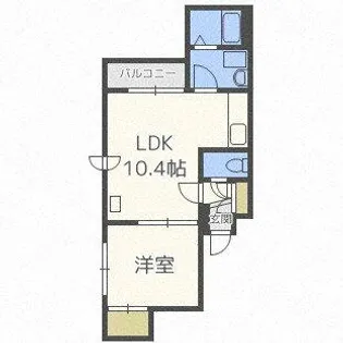 ル・シエル北36【302号室】の間取り