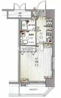 エンクレスト渡辺通【6階】の間取り