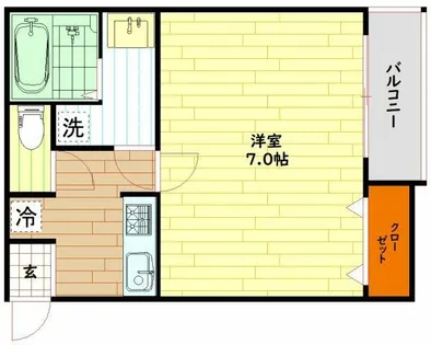 ES-Grande大阪福島(ETC福島)【5階】の間取り