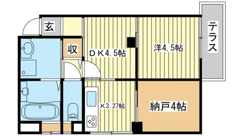 Iハイツ【102号室】の間取り