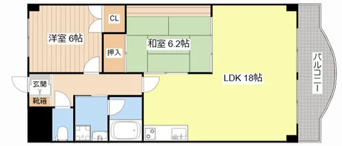 クレストYMDⅡ【302号室】の間取り