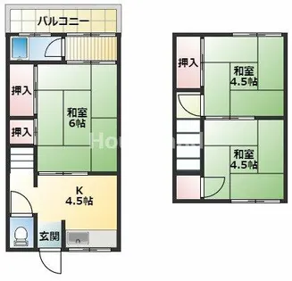 コーポ西浜【1階】の間取り