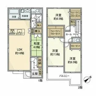 愛知県名古屋市守山区桜坂2丁目【一戸建】の間取り