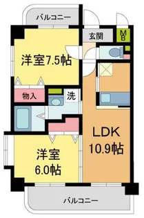 ソラル・エネ【201号室】の間取り