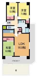 サンパレス宝塚【101号室】の間取り