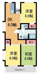 明青ハイツ宝塚【203号室】の間取り