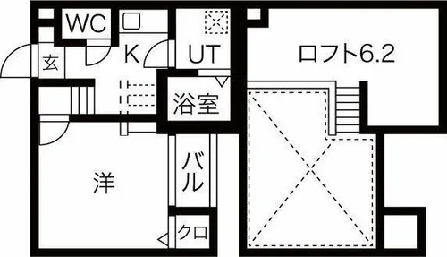 アステール【1階】の間取り