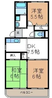 アークアビテ桜町【4階】の間取り