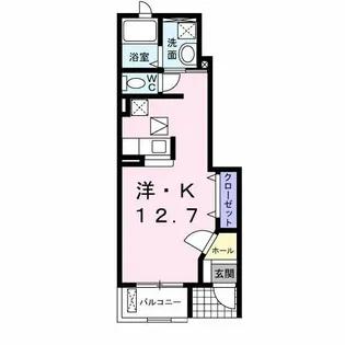 ウイング・ヒルB【1階】の間取り