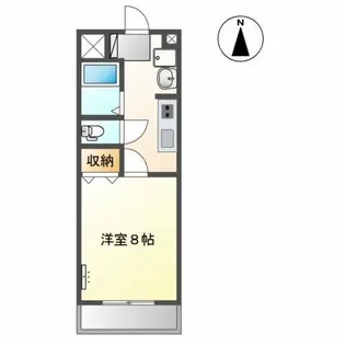 エクセレンス白山【2階】の間取り