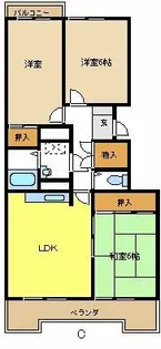 メゾン平中【3階】の間取り