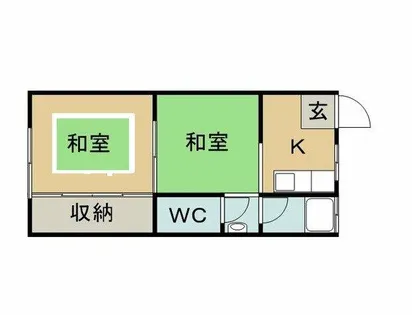 みろく荘【2階】の間取り