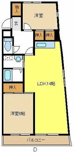 ファミールT・J【4階】の間取り