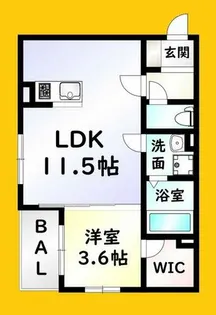 グランソレイユ篠崎【1階】の間取り