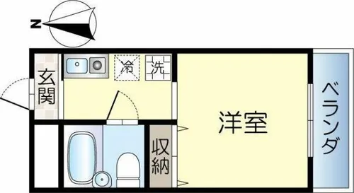 ロイヤルミサワ【4階】の間取り