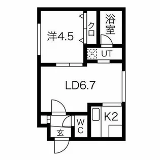 ブランノワールN38【2階】の間取り