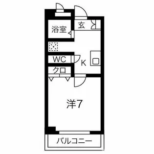 ヴィ・ラージュ吉田【2階】の間取り