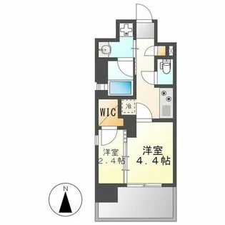 シーズンフラッツ矢場【601号室】の間取り