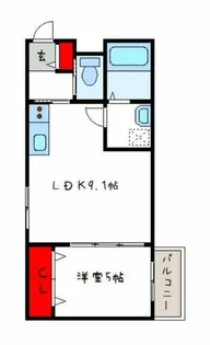 セレニティ加美南B棟【1階】の間取り