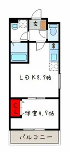 badge 加美南【1階】の間取り