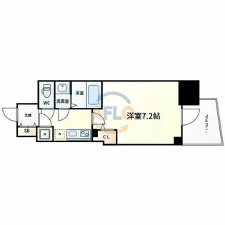 セレニテ本町東リアン【2階】の間取り