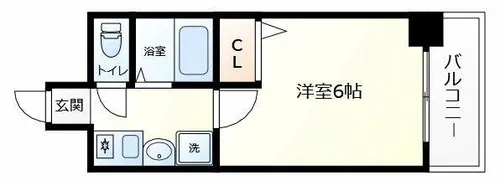 エスリード同心第5【8階】の間取り