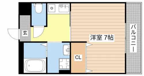 ベルテンポ2号館【214号室】の間取り