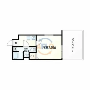 1Kの間取り画像