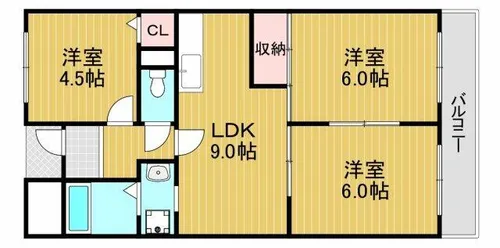 茱萸木壱番館【2階】の間取り
