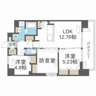 S-RESIDENCE天満橋ar【1402号室】の間取り