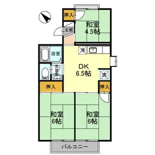 サントス泉ヶ丘【1階】の間取り
