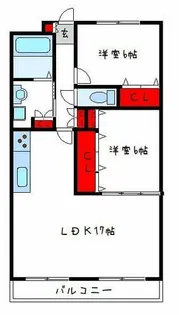 ベルデュール垣内【2階】の間取り
