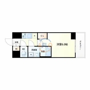 エスリード大阪セレスティア【8階】の間取り