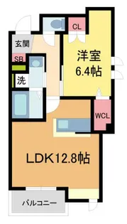 Lien甲子園口北町【3階】の間取り