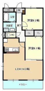 トロルリーベ【2階】の間取り