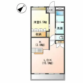 ウィスティリア大清水【2階】の間取り