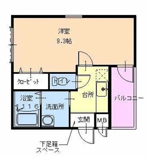 フジパレスソレイユⅡ【1階】の間取り