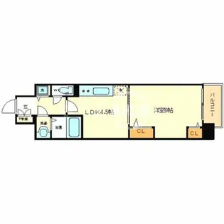 グランカリテ日本橋Ⅱ【11階】の間取り