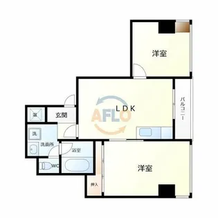 カナード西本町【6階】の間取り