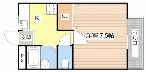 湖東ハイツ第3【2階】の間取り