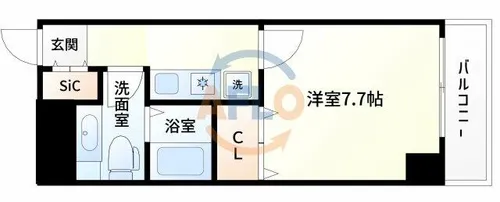 SHINE&SHINE55【801号室】の間取り