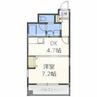 堂島プライマリーワン【4階】の間取り