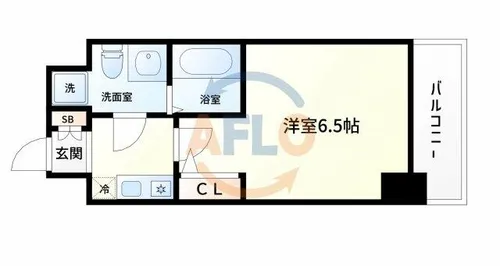 エスリード福島駅前第2【11階】の間取り