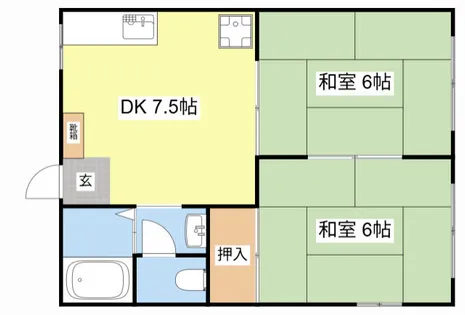 岩嶋ハイツ【101号室】の間取り