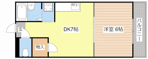セイコーズマンション列見【202号室】の間取り
