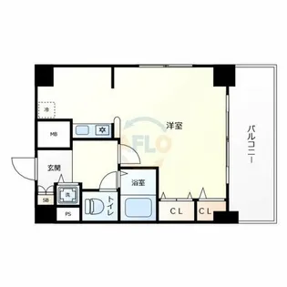 プレサンス難波東【11階】の間取り