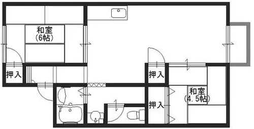 メゾン糸久【A105号室】の間取り